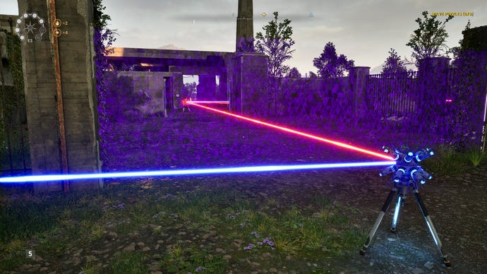 A red light beam changes to blue in The Talos Principle 2