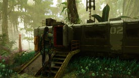 Screenshot of a Na'vi at an RDA outpost in Avatar: Frontiers Of Pandora