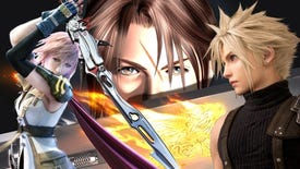 Lightning, Squall and Cloud from the Final Fantasy series