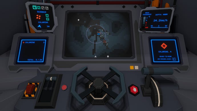 The drill control panel with map camera in Geodepths
