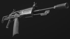 A close-up of the SVA-545 Assault Rifle in Modern Warfare 3.